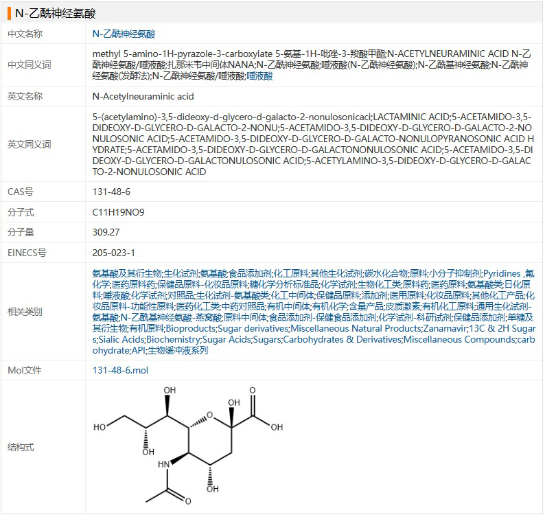 N-乙酰神经氨酸 131-48-6 简介.jpg